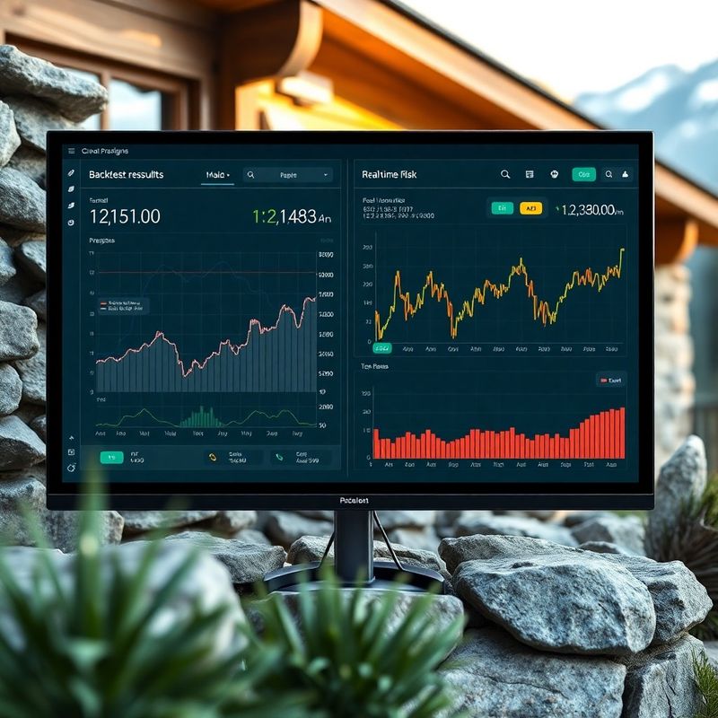 Deljen prikaz backtest rezultatov in nadzora tveganj v vmesniku platforme